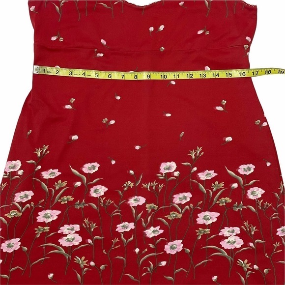 BCBGENERATION Red Floral Mini Sleeveless Dress - Picture 9 of 13